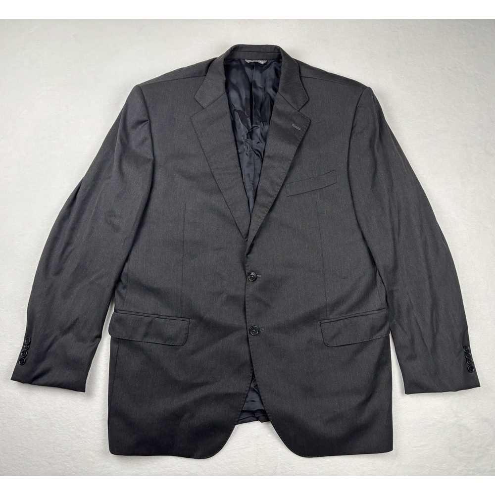 Mario Caldi Super 150's Wool Blazer Sport Coat‎ Black 46R Made In Italy